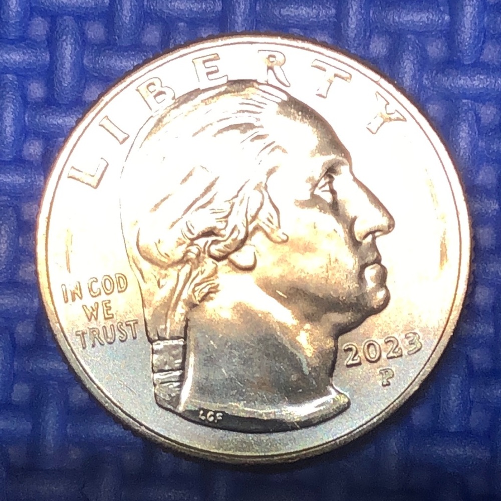 U.S. Rare In Cod We Trust Error Quarter Coin Collectible Jovita Idar 2023 P